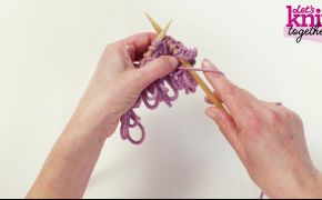 How To Work Loop Stitch Knitting Video